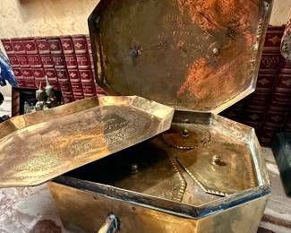 Brass slice box circa 1940s