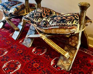 1920-30 bone inlay camel saddles!