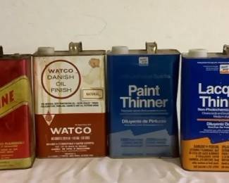 Garage Solvents Lacquer and Paint Thinners Plus More