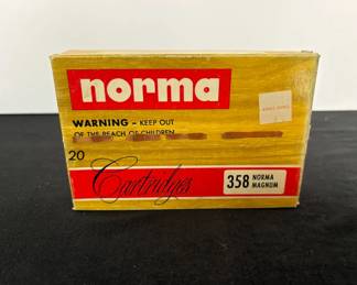 358 Norma Magnum 250 Gr. Rifle Cartridges