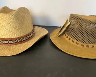 Khaki Suede Rogue Hat Stetson Straw Cowboy Hat 