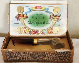 Schiaparelli Snuff Perfume PipeShaped Bottle Empty, 1939 Edition