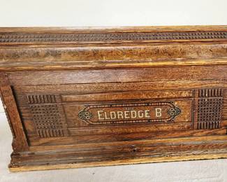 1886 Eldridge B Sewing Machine Cover Converted To Storage Box