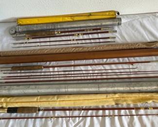 Three Vintage Wright McGill Fishing Rods