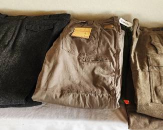Mens 1X3X Wool  Lined Pants. Sz 3850 W, 3034 L