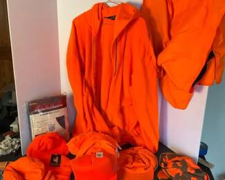 Orange Hats, Orange Vest, Orange Jacket, 3X Thermal Long Sleeved New Shirt
