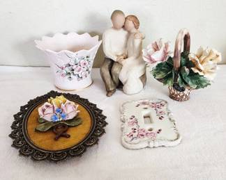 Flower Decor with Willow Tree Anniversary Figurine