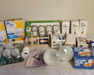 Lot Of Lightbulbs Various Sizes