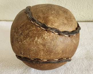 Early 1900s Leather Softball 4.5 D