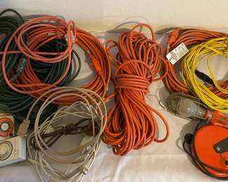 Box of Power Cords and More 