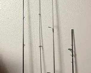 Four Fishing Rods Three Reels