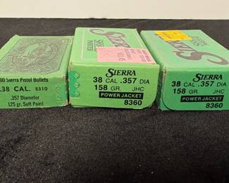 38 Caliber Bullets 125 GR 158 GR