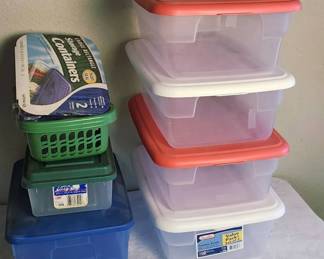 Lot of Storage Containers