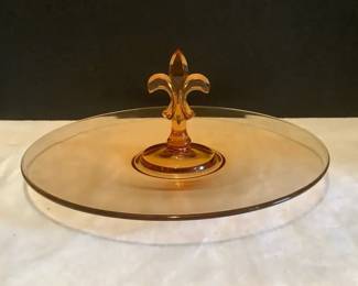 Vintage Fostoria Glass Serving Tray