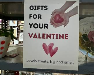 Carefully curated Vintage Valentine Gift section!