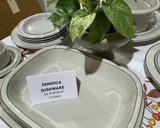 A large set of Fennica Dishwater by Arabia of Finland