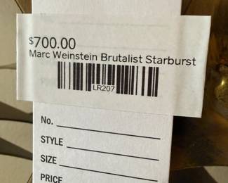 Marc Weinstein Brutalist Starburst