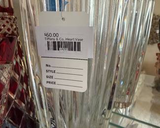 Tiffany& Co Heart Vase