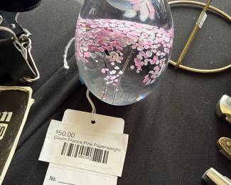 Daum France Pink Paperweight