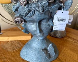 Floral Bust Planter