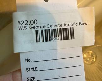W.S George Celeste Atomic Bowl 