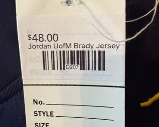 Jordan UofM Brady Jersey