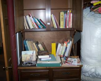 BOOKS AND CABINET
