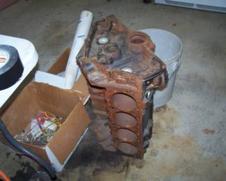 ENGINE BLOCK FROM 1964-327 CHEVY