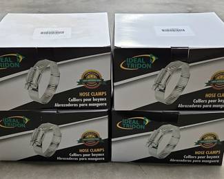 Ideal Tridon Hose Clamps, Qty 4 Boxes Of 10