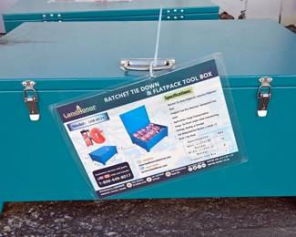 2025 Landhonor LHR-RF24 Ratchet Tie Down And Flatpack Tool Box, Unused 
