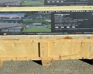 2025 Landhonor LHR-CP1119 11ft x 19ft All-Steel Carport, Unused 
