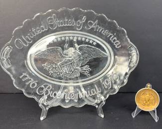 Bicentennial Plate and Coin