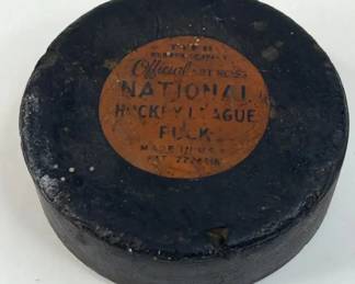 NHL Puck From 50s or 60s