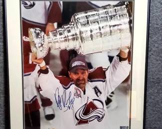 Autographed Photo of Ray Bourque Stanley Cup with COA