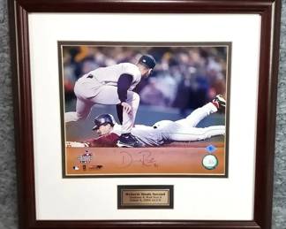 Autographed Photo Dave Roberts 2004 Yankees Red Sox Game