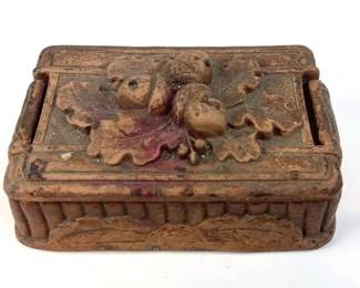 1940s Syroco Wood Cigarette Box