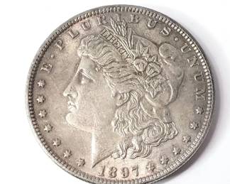 1897 Morgan Silver Dollar Coin