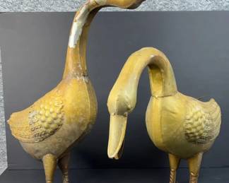 Large Metal Goose Statues