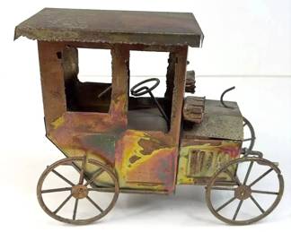 Vintage Metal Car Music Box