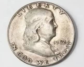 1952 Franklin Silver Half Dollar Lot B