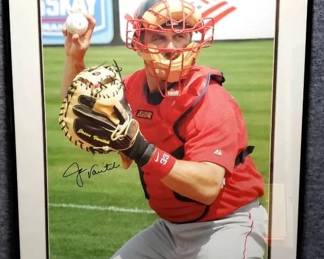 Autographed Red Sox Jason Veritek Photo with COA