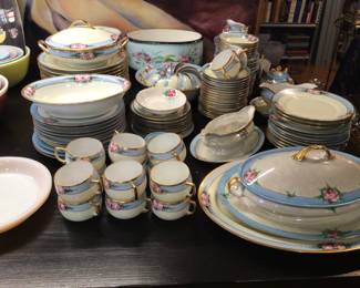 Beautiful limoges china complete set with extras $500