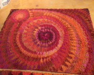 RYA SCANDINAVIAN RUG 1970s. $575