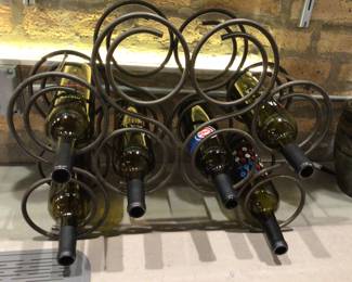 Iron wine bottle holder $30