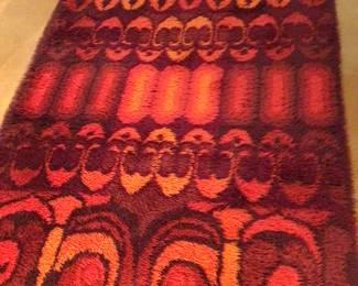 RYA SCANDINAVIAN AREA RUG 1970s $575