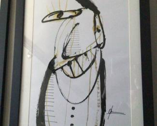 4 individual drawings signed. Purchased by artist MIGUEL LOPEZ VASQUEZ From Galleria Contempo CERTIFICATE OF AUTHENTICITY