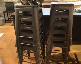 12 metal vintage style stools$30 each or $225 for all