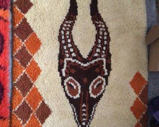 1960s rug midcentury very groovy $80