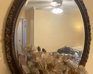 Large bevelled mirror