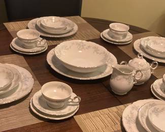 Mikasa Fine China - Barbizon 6 pc place setting plus Hostess Set - 28 pcs total. There are additional 6pc place settings available in the cabinet.